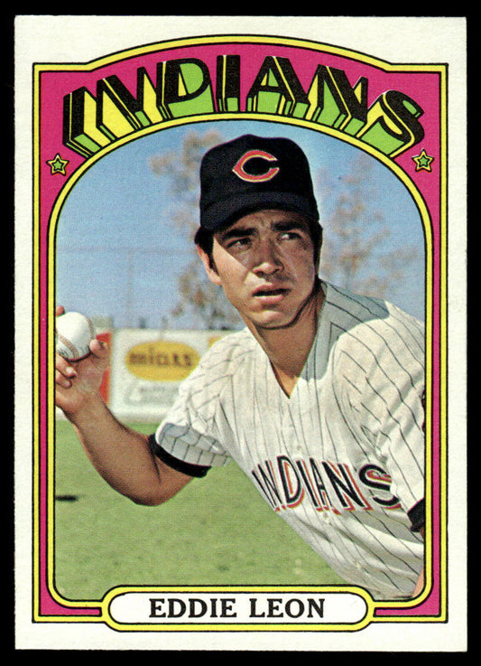 1972 Topps Baseball #721 - Eddie Leon - NMMT
