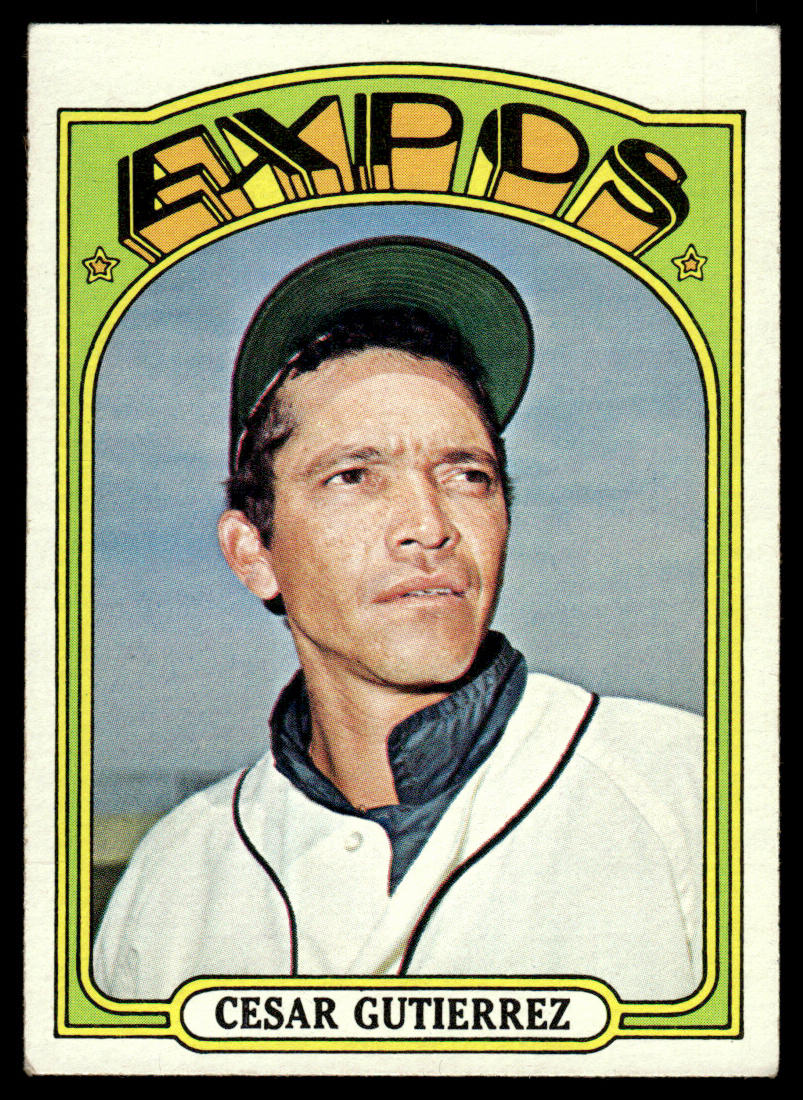 1972 Topps Baseball #743 - Cesar Gutierrez - EXMT