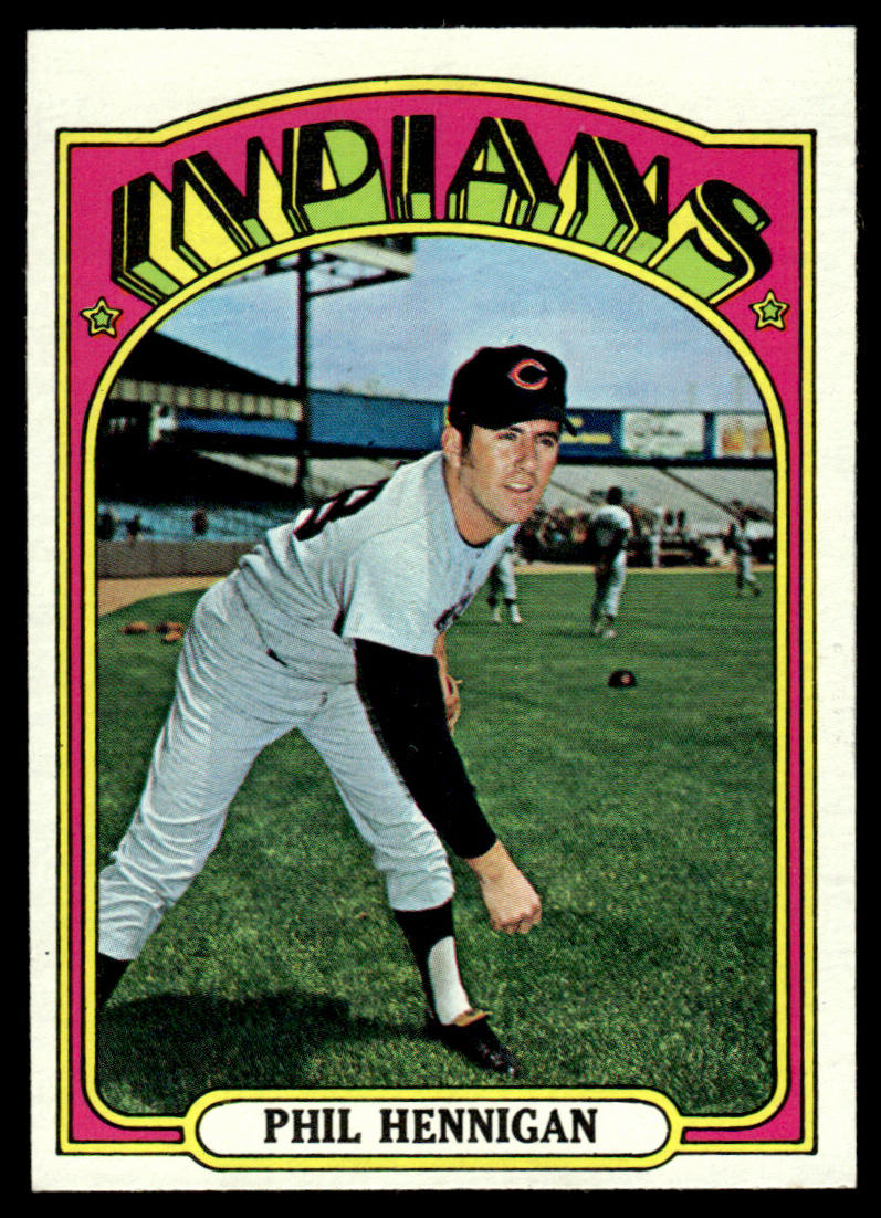 1972 Topps Baseball #748 - Phil Hennigan - EXMT