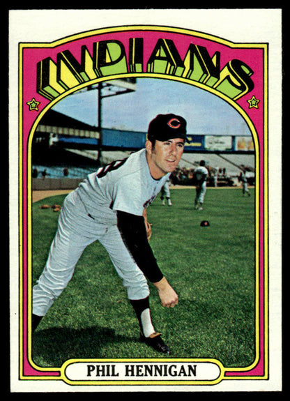1972 Topps Baseball #748 - Phil Hennigan - EXMT