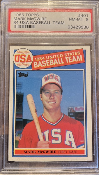 1985 Topps Baseball Complete Set Vending! - McGwire Clemens Puckett RC PSA 8