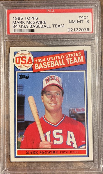 1985 Topps Baseball Complete Set Vending! - McGwire Clemens Puckett RC PSA 8