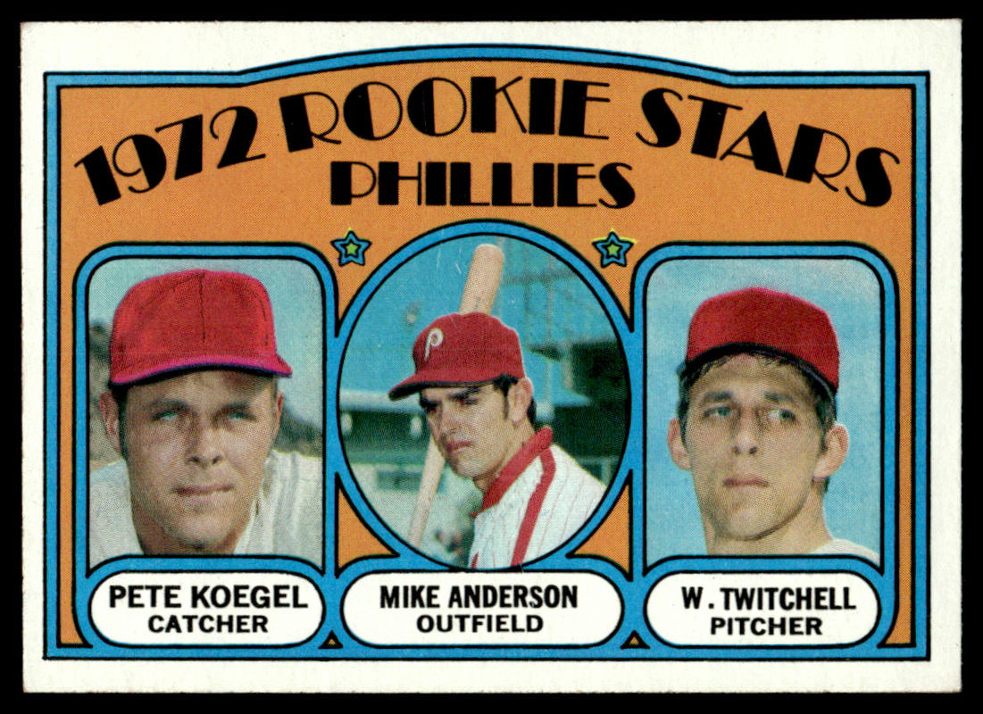 1972 Topps Baseball #14 - Phillies 1972 Rookie Stars RC - EX