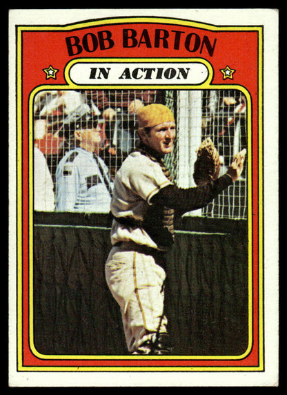 1972 Topps Baseball #40 - Bob Barton IA - EXMT