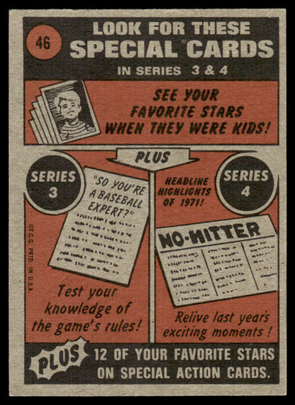 1972 Topps Baseball #46 - Glenn Beckert IA - NM