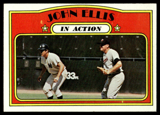 1972 Topps Baseball #48 - John Ellis IA - EX
