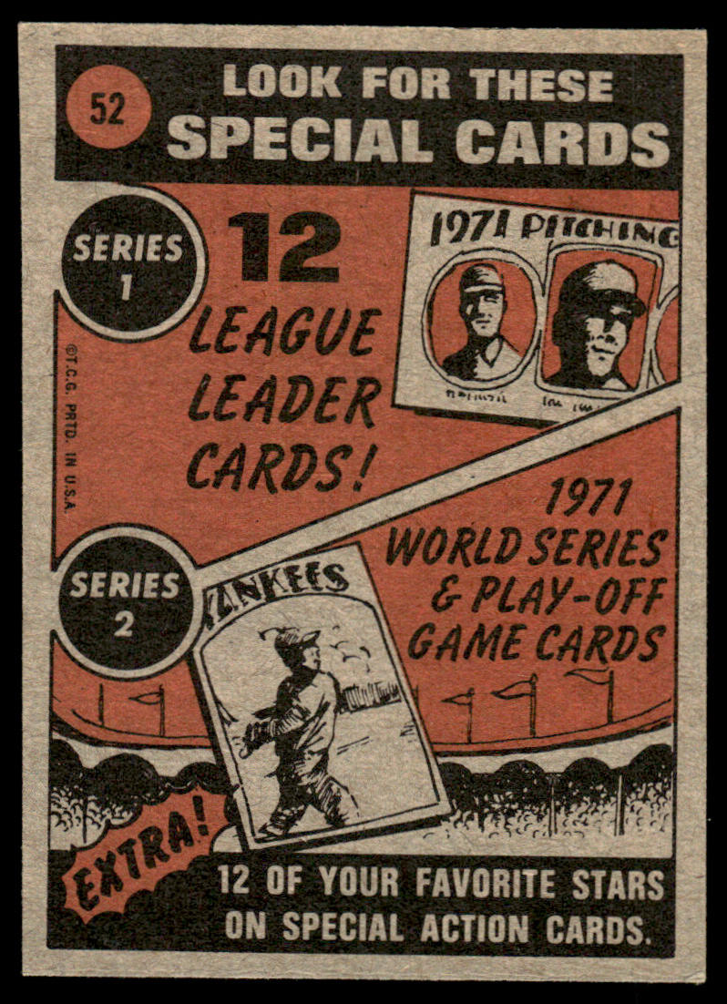 1972 Topps Baseball #52 - Harmon Killebrew IA - EXMT