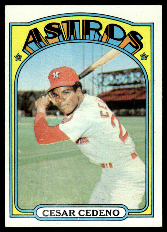 1972 Topps Baseball #65 - Cesar Cedeno - EXMT