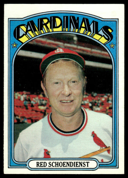 1972 Topps Baseball #67 - Red Schoendienst - NM