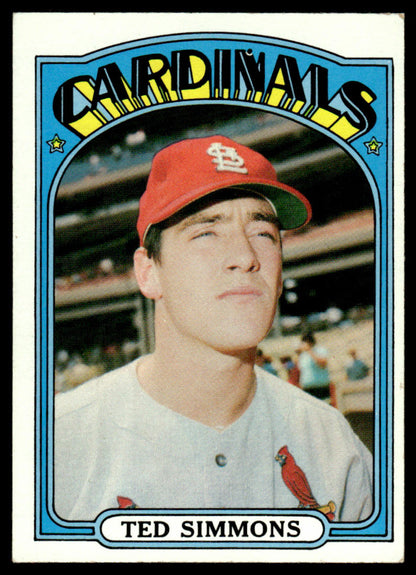1972 Topps Baseball #154 - Ted Simmons - EXMT