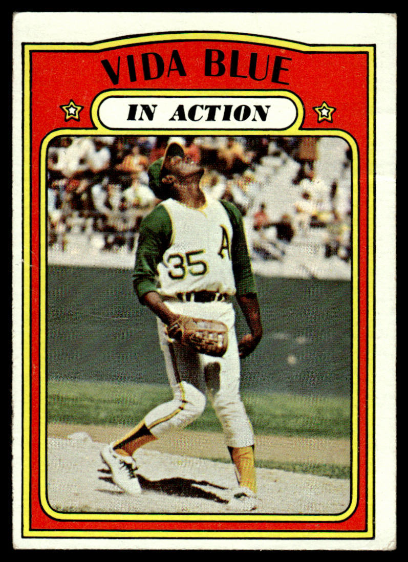 1972 Topps Baseball #170 - Vida Blue IA - VGEX