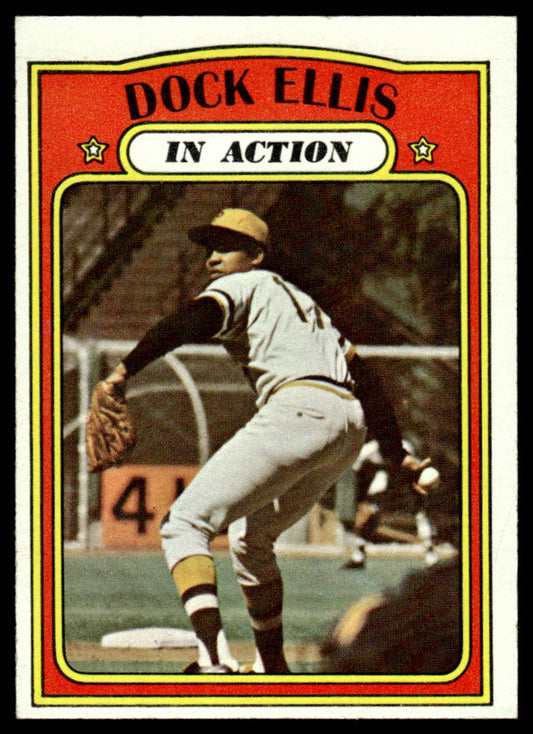 1972 Topps Baseball #180 - Dock Ellis IA - EXMT