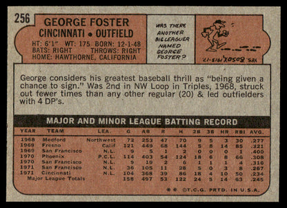1972 Topps Baseball #256 - George Foster - NM