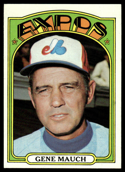 1972 Topps Baseball #276 - Gene Mauch - EXMT