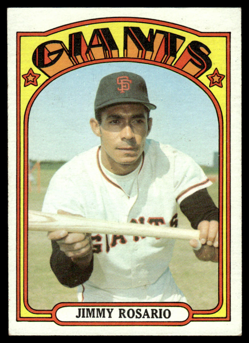 1972 Topps Baseball #366 - Jimmy Rosario RC - EXMT