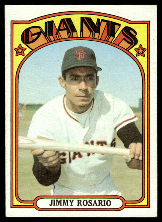 1972 Topps Baseball #366 - Jimmy Rosario RC - EXMT