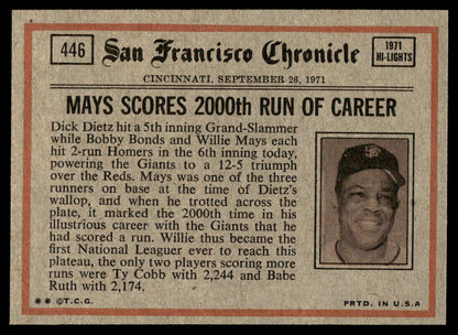 1972 Topps Baseball #446 - Tom Seaver IA - NM