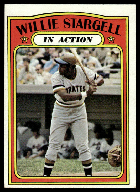 1972 Topps Baseball #448 - Willie Stargell IA - EXMT