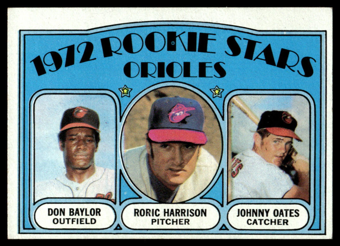 1972 Topps Baseball #474 - Orioles 1972 Rookie Stars - Baylor/Oates - EXMT