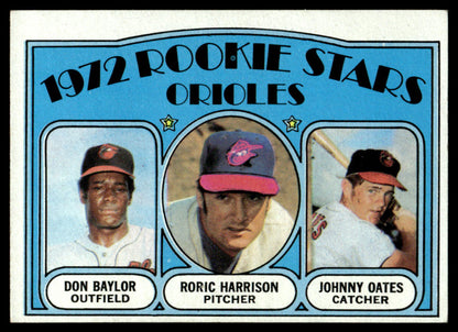 1972 Topps Baseball #474 - Orioles 1972 Rookie Stars - Baylor/Oates - EXMT