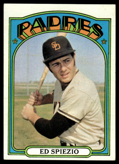 1972 Topps Baseball #504 - Ed Spiezio - EXMT