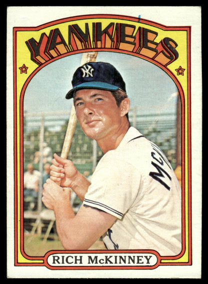 1972 Topps Baseball #619 - Rich McKinney - EXMT