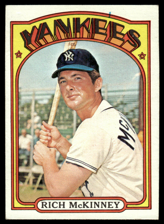 1972 Topps Baseball #619 - Rich McKinney - EXMT