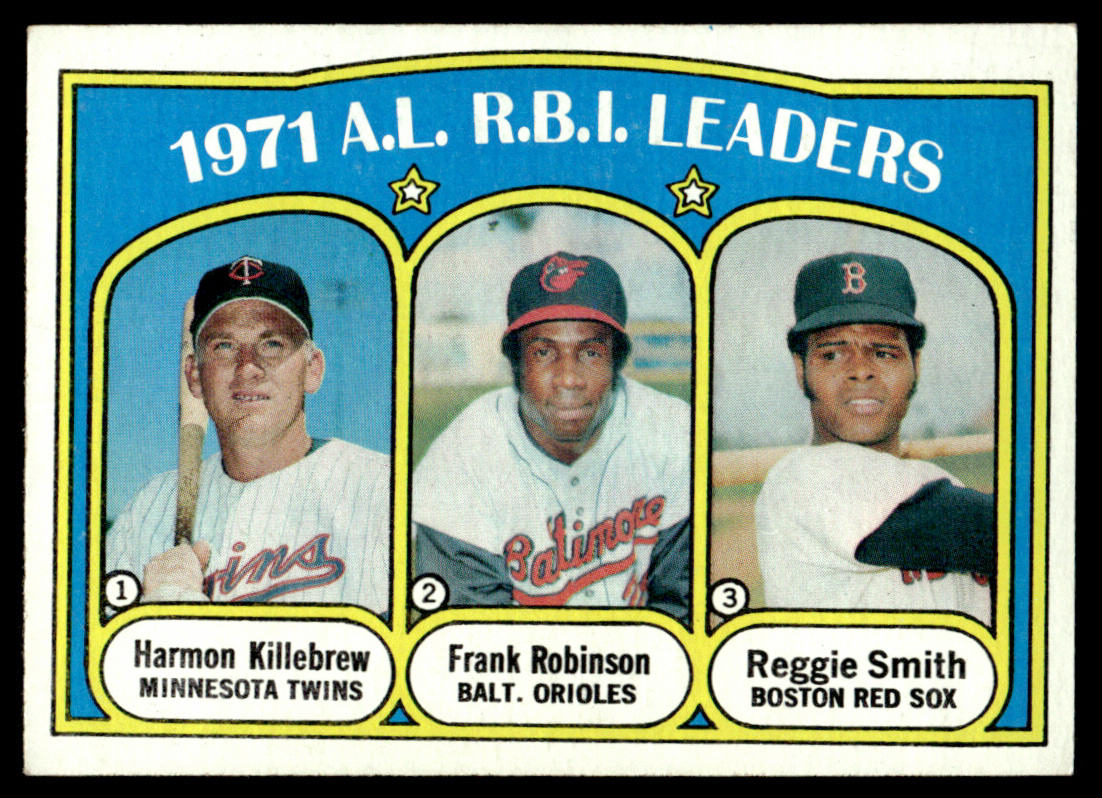 1972 Topps Baseball #88 - 1971 A.L. R.B.I. Leaders - NM