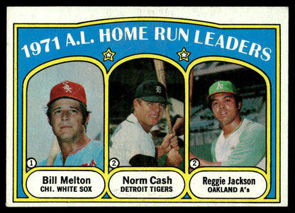 1972 Topps Baseball #90 - 1971 A.L. Home Run Leaders - EX