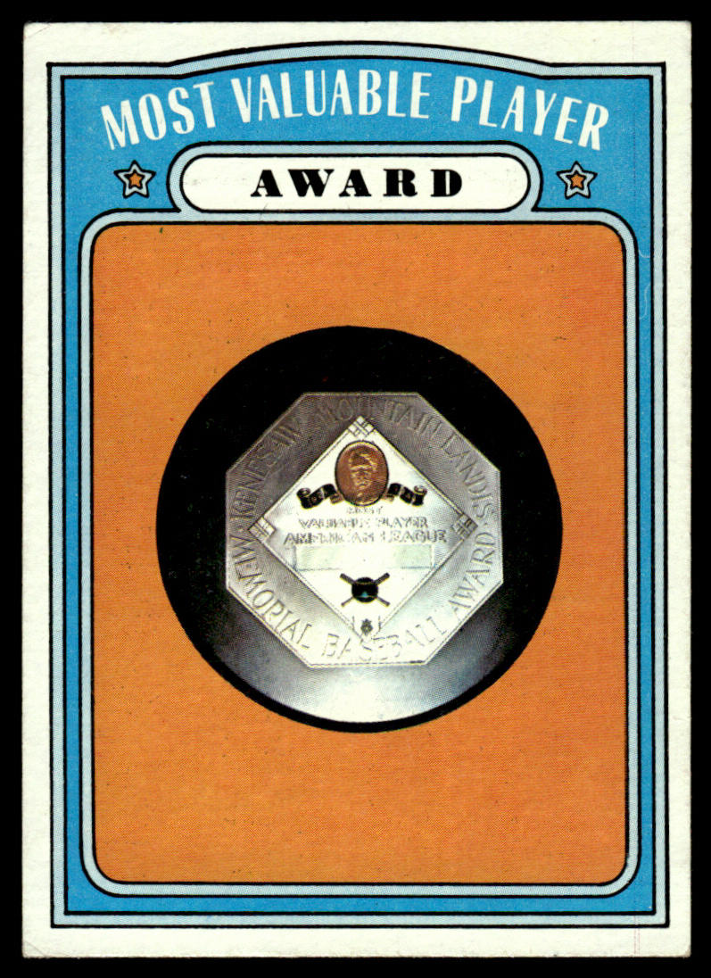 1972 Topps Baseball #622 - Most Valuable Player Award - EX
