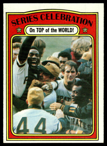 1972 Topps Baseball #230 - Series Celebration - On Top of the World! - EXMT
