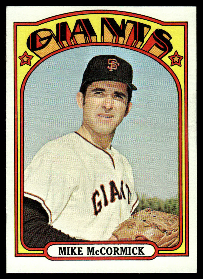 1972 Topps Baseball #682 - Mike McCormick - EXMT