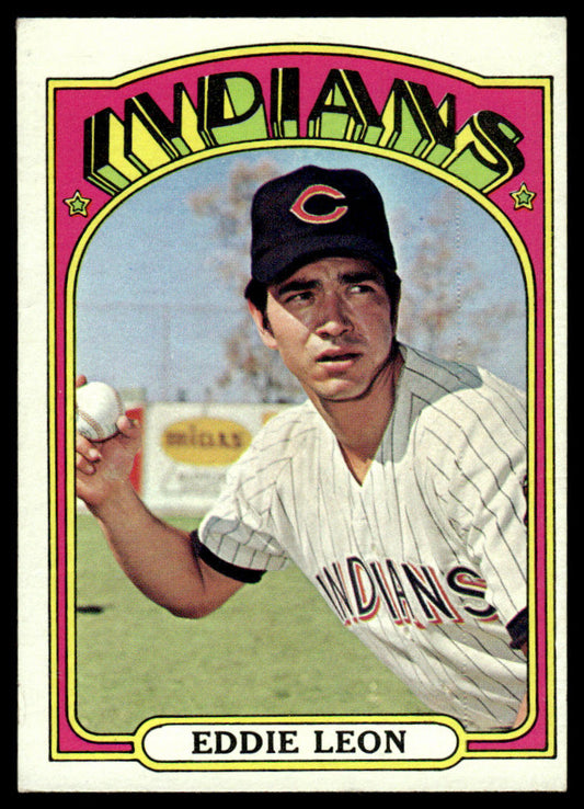 1972 Topps Baseball #721 - Eddie Leon - EXMT