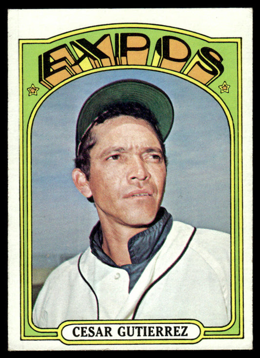 1972 Topps Baseball #743 - Cesar Gutierrez - EXMT