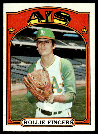 1972 Topps Baseball #241 - Rollie Fingers - EXMT