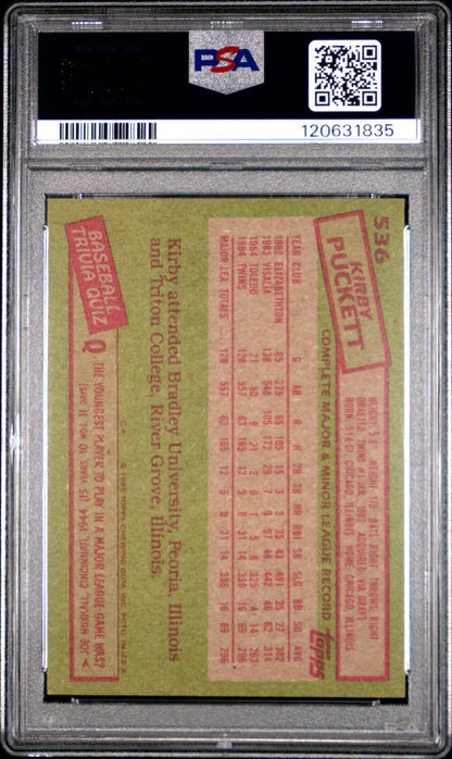 1985 Topps Baseball Complete Set Vending! - McGwire Clemens Puckett RC PSA 8