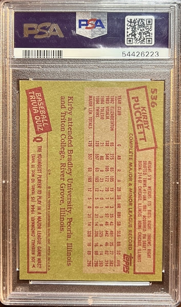 1985 Topps Baseball Complete Set Vending! - McGwire Clemens Puckett RC PSA 8
