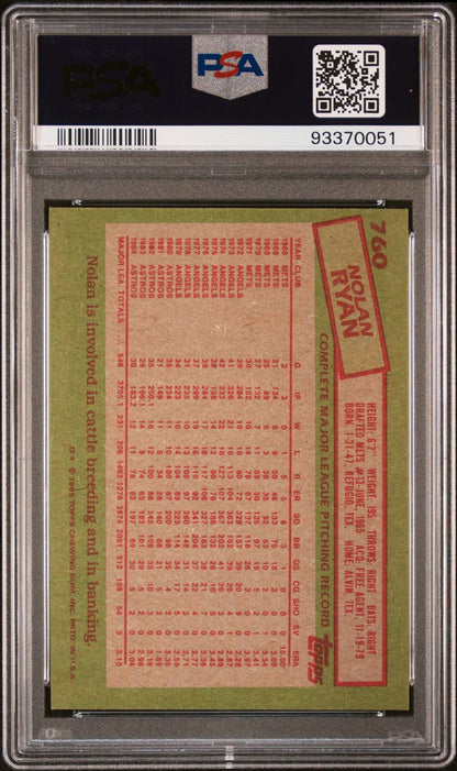 1985 Topps Baseball Complete Set Vending! - McGwire Clemens Puckett RC PSA 8
