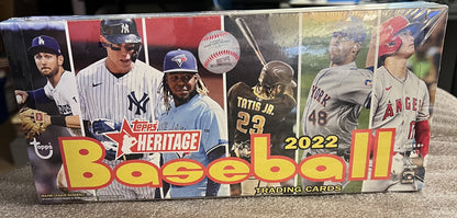 2022 Topps Heritage Baseball - Factory Sealed Hobby Box - 24 Packs
