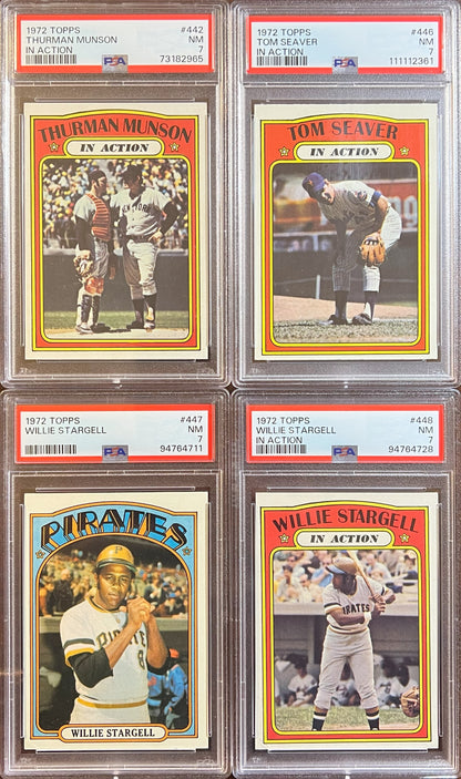 1972 Topps Baseball Complete Set - NM AVG w 74 Graded - Fisk RC Aaron Ryan Mays