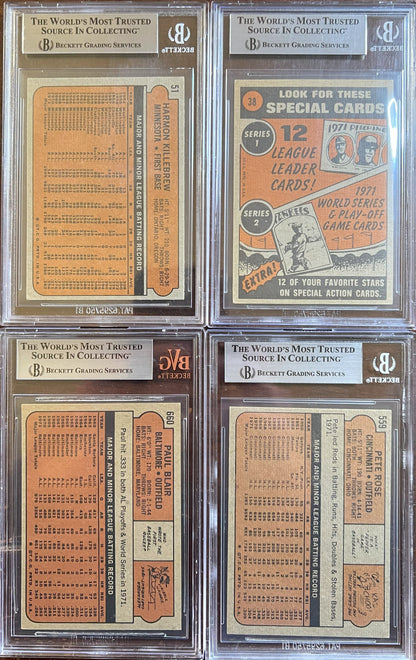 1972 Topps Baseball Complete Set - NM AVG w 74 Graded - Fisk RC Aaron Ryan Mays