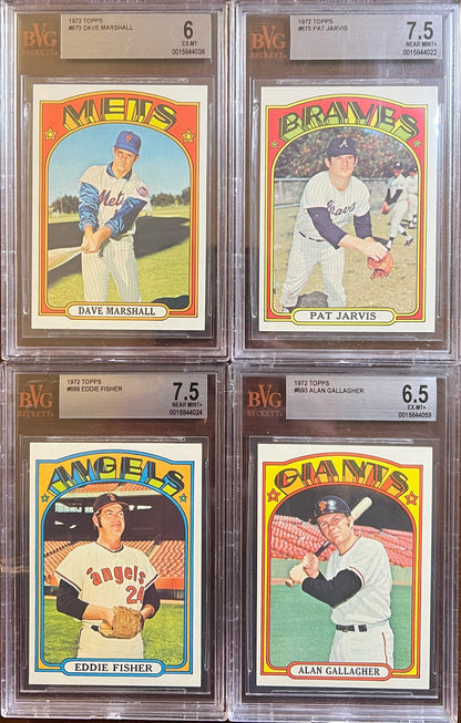 1972 Topps Baseball Complete Set - NM AVG w 74 Graded - Fisk RC Aaron Ryan Mays
