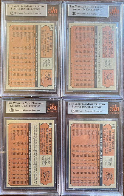 1972 Topps Baseball Complete Set - NM AVG w 74 Graded - Fisk RC Aaron Ryan Mays