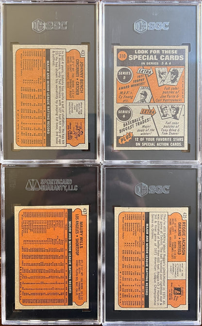 1972 Topps Baseball Complete Set - NM AVG w 74 Graded - Fisk RC Aaron Ryan Mays