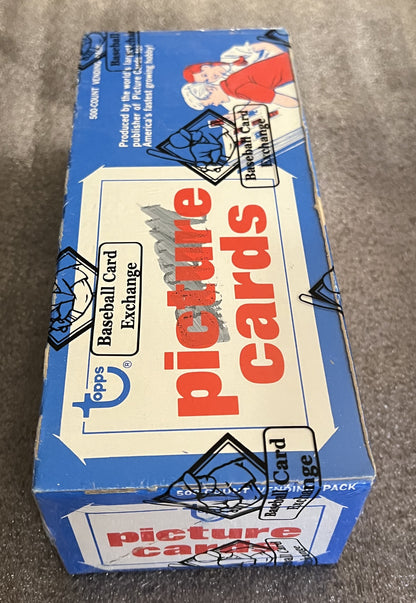 1984 Topps Baseball Vending Box - BBCE FASC - 500 Cards