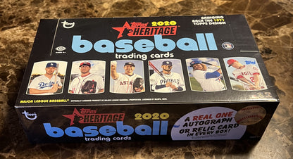 2020 Topps Heritage Baseball - Factory Sealed Hobby Box - 24 Packs