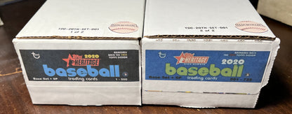 2020 Topps Heritage Baseball Complete Base Set - 725 cards