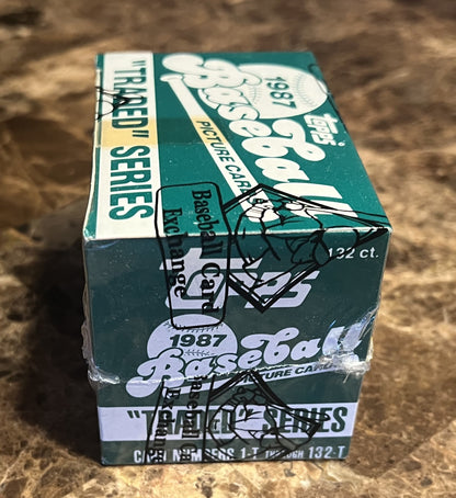 1987 Topps Baseball Traded Factory Set - BBCE FASC - Maddux RC