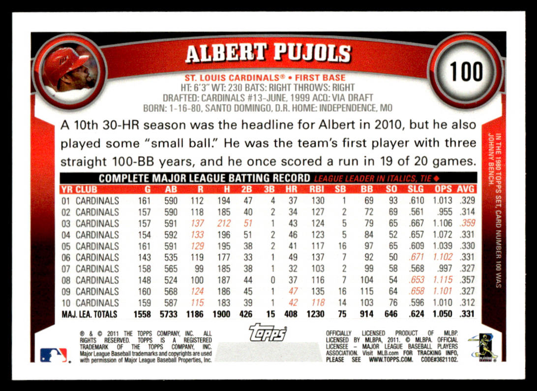 2011 Topps Baseball Complete Base Set + Update - Trout Freeman Altuve RC