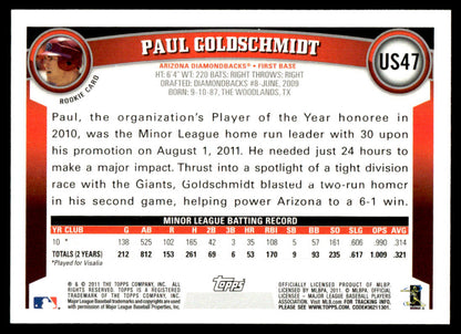 2011 Topps Baseball Complete Update Series - Trout Altuve Goldschmidt RC